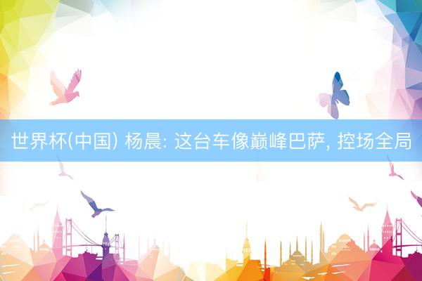 世界杯(中国) 杨晨: 这台车像巅峰巴萨， 控场全局