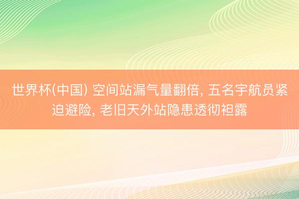 世界杯(中国) 空间站漏气量翻倍， 五名宇航员紧迫避险， 老旧天外站隐患透彻袒露