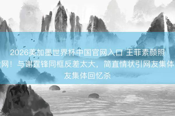 2026美加墨世界杯中国官网入口 王菲素颜照惊呆全网！与谢霆锋同框反差太大，简直情状引网友集体回忆杀